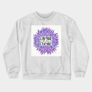 Periwinkle Creme De Le Creme Crewneck Sweatshirt